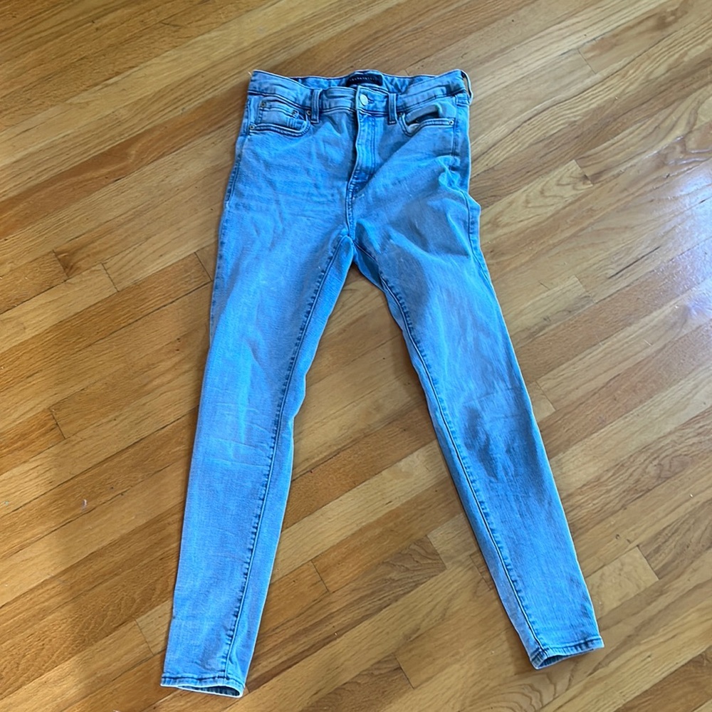 Aeropostale Straight Leg Faded Blue Jeans